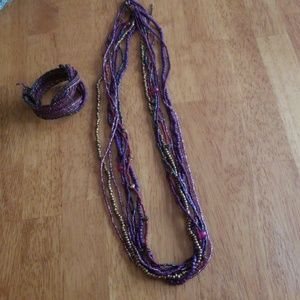 Necklace with matching bracelet